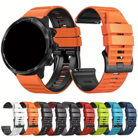 Tali Jam Tangan Pintar Pengganti Silikon 24mm yang Dapat Disesuaikan, Mewah dan Modis untuk Suunto 9 Baro9/7/D5