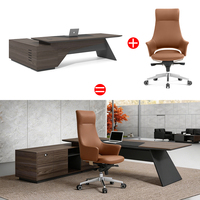 Chaise de bureau ergonomique de luxe moderne en cuir pour cadres, mobilier de bureau moderne, équipement de bureau, tables de bureau