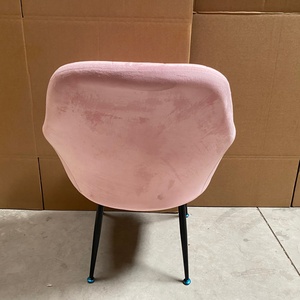 <span class=keywords><strong>Chaise</strong></span> de salle à manger de style nordique élégante, meubles de cuisine, sillas, pieds chromés, chaises modernes rembourrées en velours pour restaurant - Product Image 6