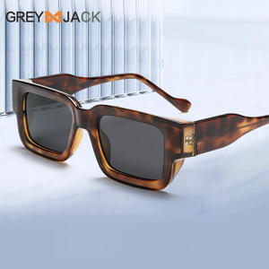 Lunettes de soleil carrées Kg2540 pour femmes, monture en métal, verres polarisés TAC UV400, couleur écaille, style haut de gamme tendance - Product Image 2