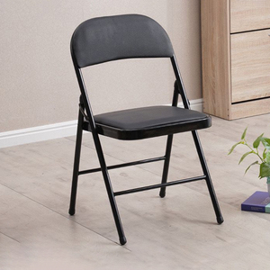 Sedia da <span class=keywords><strong>Ufficio</strong></span> Ergonomica Moderna Pieghevole per Casa e Hotel, Impilabile con Telaio in Metallo Impermeabile - Product Image 5