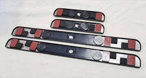 4 unids/set Placa de bienvenida Led inalámbrica placas de alféizar de puerta de Pedal para Protector de alféizar de puerta iluminado <span class=keywords><strong>Baleno</strong></span> - Product Image 5