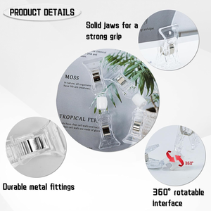 Clip de exhibición POP de doble cara personalizado al por mayor, soporte transparente para etiquetas de precio, clip POP para supermercado - Product Image 2