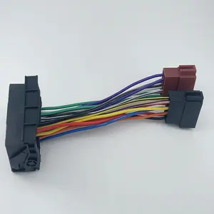 For BMW host power signal cable to ISO car wiring audio video power connection wire harnesses