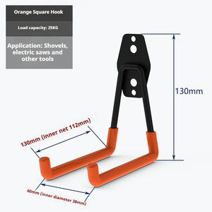 Set di <span class=keywords><strong>Ganci</strong></span> Robusti per Garage - <span class=keywords><strong>Ganci</strong></span> Utilitari Antiscivolo da Parete per Organizzare Biciclette, Scale, Attrezzi, Attrezzature da Giardino - Product Image 6