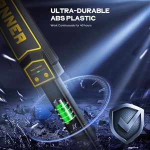 Detector de metales recargable con batería de 2000 mAh, indicador LED y alarma sonora y vibratoria para escaneo de seguridad pública - Product Image 4