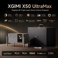Projecteur XGIMI X50 Ultra Max DLP Full 4K HDR, haute luminosité 6000CVIA, laser courte portée, haut-parleurs 12W*2, projecteurs pour cinéma maison