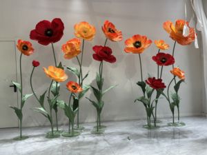 Juego de flores coloridas de material de papel gigante independiente para Primavera, boda, evento, fiesta, Decoración de mesa, <span class=keywords><strong>420</strong></span> - Product Image 6