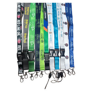 สายคล้องคอโพลีเอสเตอร์พร้อมโลโก้ที่กำหนดเองสายคล้องคู่แบบมีตะขอ - Product Image 5