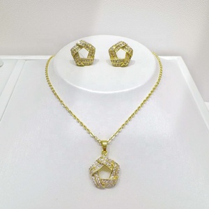 factory price 925 sterling <b>silver</b> luxury zircon wedding elegant fine gifts vintage flower gold plated jewelry <b>sets</b> for women - Product Image 5