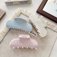 NOUVEAU – Pinces à cheveux en acétate de 10 cm, faites à la main, avec logo gravé, motif animal, pour femmes – Accessoires de mode coréens pour filles