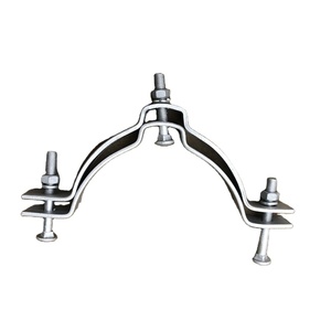 Spécialisé pour l'utilisation photovoltaïque, pince de serrage pour câble électrique <span class=keywords><strong>en</strong></span> fer plat galvanisé à chaud avec clips de <span class=keywords><strong>fixation</strong></span> double face - Product Image 1