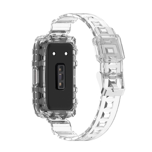 Bracelet transparent sportif pour Huawei Watch <span class=keywords><strong>Band</strong></span> <span class=keywords><strong>6</strong></span>/7/6Pro, transparent avec coque de protection robuste pour <span class=keywords><strong>Honor</strong></span> <span class=keywords><strong>Band</strong></span> <span class=keywords><strong>6</strong></span>, accessoires - Product Image 2
