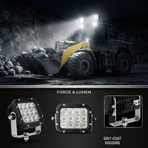 Lampada da Lavoro LED 120W 5.5 Pollici, <span class=keywords><strong>OSRAM</strong></span> 10Wx12PCS, IP69K, Antiurto 50G per Macchinari da Costruzione - Product Image 2