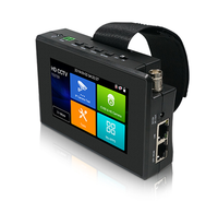 Testeur CCTV 5-en-1 4K H.265 IP CVBS TVI CVI AHD de 4 pouces à fixation au poignet avec PoE, test de câble TDR, prise en charge du Wi-Fi