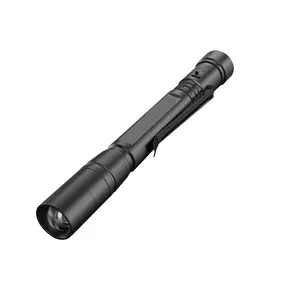 Mini LED Strong Light Flashlight Rechargeable Pen Type Outdoor Portable Ultra-small Multi-function Pocket Flashlight