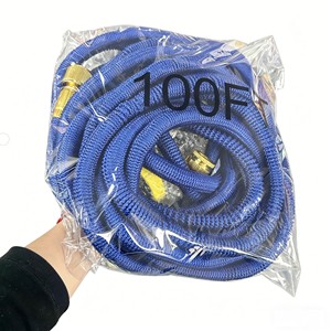 Tuyau d'irrigation Premium 3x extensible avec connecteur en aluminium plaqué cuivre et buse de pulvérisation à 8 modes - Product Image 5
