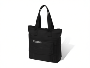 Borsa tote impermeabile in tessuto Oxford, colore unico, decorazione con lettere, uso quotidiano, tutte le stagioni - Product Image 1