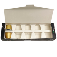 Boîte cadeau de luxe personnalisée pour capsules de café pour le commerce de détail