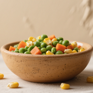 Mélange <span class=keywords><strong>de</strong></span> légumes en <span class=keywords><strong>conserve</strong></span> (<span class=keywords><strong>carotte</strong></span>, <span class=keywords><strong>pois</strong></span>, maïs, pomme <span class=keywords><strong>de</strong></span> terre) pour salade, soupe, accompagnement, repas prêt-à-manger, végétalien, OEM, marque privée, approvisionnement en vrac, eau salée - Product Image 4