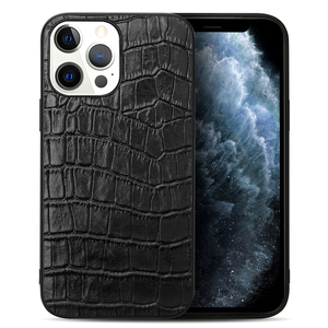 Custodia per cellulare in vera pelle con motivo coccodrillo per <span class=keywords><strong>Iphone</strong></span> 15 14 13 Pro Max cover posteriore - Product Image 5