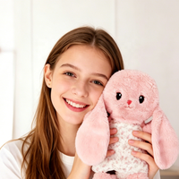 Peluche chauffante pour micro-ondes en forme d'animal mignon, coussin chauffant parfumé pour soulager la douleur et le confort, cadeau idéal