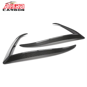 AISKA Nouveaux kits de carrosserie en fibre de carbone sèche, ensemble 2 pièces, séparateur de pare-chocs et canards de feux antibrouillard avant pour Tesla Model S 2023+ - Product Image 6