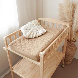 Changing <b>Pad</b> For Newborn Cotton Filling Solid Color Portable Foldable Multi Functional Massage And Bathing <b>Bed</b> - Product Image 4