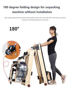 Rameur à eau en bois Instring pour usage commercial et domestique, équipement de fitness et de gym - Product Image 2