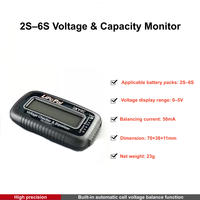 Vérificateur de tension de batterie LiPo SKYRC LiPo Pal 2S-6S avec fonction d'équilibrage des cellules, moniteur de tension LCD pour drone FPV, voiture RC, avion