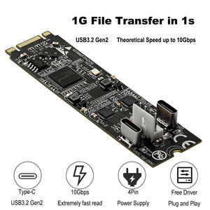 M.<span class=keywords><strong>2</strong></span> Để <span class=keywords><strong>2</strong></span> Cổng Loại C Máy Chủ Điều Khiển Thẻ <span class=keywords><strong>USB</strong></span> 3.<span class=keywords><strong>2</strong></span> Gen2 10 Gbps <span class=keywords><strong>USB</strong></span> C M.<span class=keywords><strong>2</strong></span> 22x60 B Key M Key Truyền Dữ Liệu Riser Asm3142 <span class=keywords><strong>Chip</strong></span> - Product Image 2