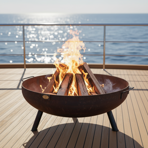 <span class=keywords><strong>Brasero</strong></span> rond personnalisé en acier au carbone/Corten pour foyer extérieur, barbecue, camping, design <span class=keywords><strong>brasero</strong></span>, résistant à la chaleur, pour bois - Product Image 2