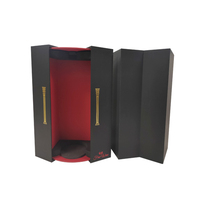 Vente en gros d'emballage magnétique de bouteille de vin avec logo imprimé EVA Insert personnalisé de luxe en papier de carton en verre boîte-cadeau de vin