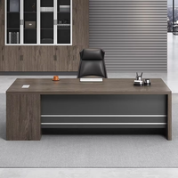 Silla de escritorio de oficina individual grande moderna, muebles de ordenador de madera para gerente simple, comedor para el hogar