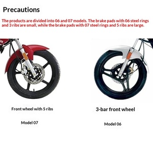 Accesorios para Motocicletas <span class=keywords><strong>FIGHTER</strong></span>-CHENG, Pastillas de Freno Delanteras de Disco TIANJIAN 125 para YAMAHA YBR125, Años <span class=keywords><strong>2006</strong></span> y 2007 - Product Image 3