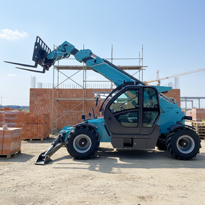 Китайский высококачественный телескопический погрузчик Tienu 6-9 тонн, 7-10 метров, с заменяемым ковшом - Product Image 1