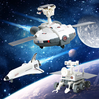 Juguetes Lehoo, Experimento Científico 3 en 1, Juguetes de Robot Solar, Flota Exploradora Espacial Lunar, Kit de Construcción DIY, Plástico Blanco para Niños