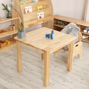 유치원 가구 나무 테이블 의자 탁아소 나무 테이블 의자 보육 센터 나무 테이블 의자