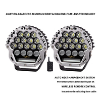 Luces todoterreno auxiliares LED de rango extremo para Jeep/Bronco/Raptor 1159M Beam Control remoto inalámbrico CNC Auto Iluminación exterior