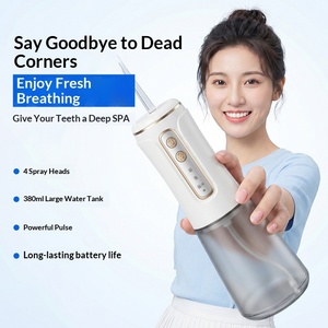 Mini <span class=keywords><strong>Irrigador</strong></span> Bucal Portátil, <span class=keywords><strong>Irrigador</strong></span> Dental <span class=keywords><strong>de</strong></span> Pulso con 3 Modos, 120 PSI, 380 ml, 1200 mAh, IPX7, Tipo C, para Viajes y Hogar - Product Image 3