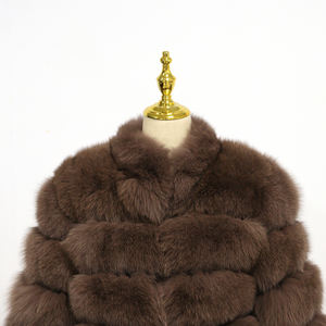 Лидер продаж, куртка из натурального меха лисы, роскошная короткая зимняя шуба из меха лисы - Product Image 2