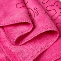 Thickened Microfiber Square Cartoon Pattern Printed Eco-Friendly Quick-Dry Towel for Children's Home Bedroom Table Cleaning