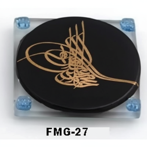 5X5 cm Imán de nevera de ojos malvados de vidrio Imán decorativo único y elegante - Product Image 1