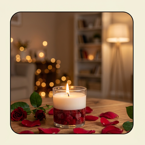 Dip Heart <b>Glass</b> <b>Candle</b> <b>Holder</b> Round Scented Heat Resistant Home Decoration - Product Image 3