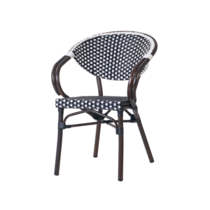 Moderno francese bistrot in alluminio da pranzo all'aperto in Rattan da <span class=keywords><strong>giardino</strong></span> <span class=keywords><strong>sedie</strong></span> da tavolo per alberghi scuole sale case coloniche - Product Image 2