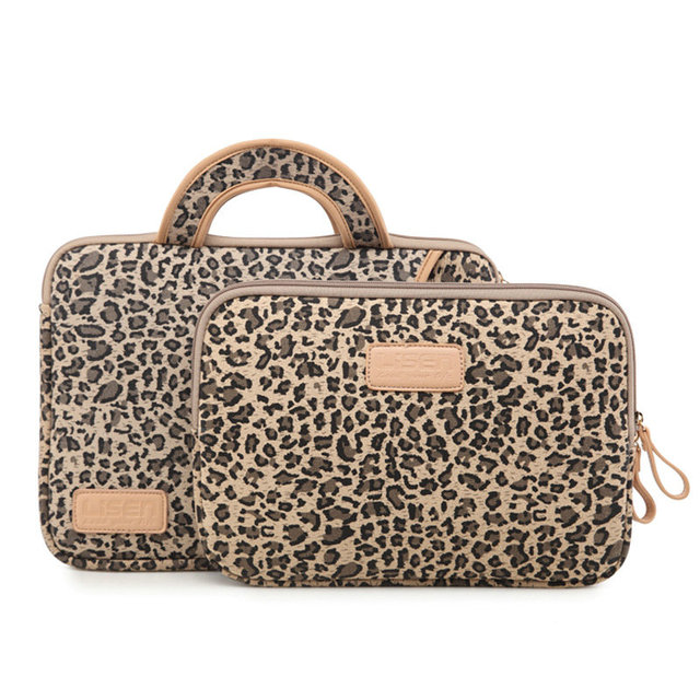 Retro Leopard Print Laptop Case 13 "15" Tablet Case Keyboard Cover  Laptop Bag Shockproof Sleeve Case