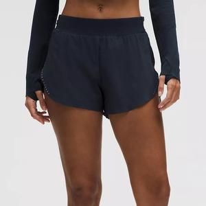 Shorts de Yoga de Cintura Alta de Secado Rápido para Mujer Freemind, Ropa de Gimnasio, Shorts Deportivos Sólidos con Cintura Elástica y Cinta Decorativa - Product Image 1