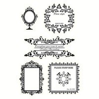 Sceau de timbres transparents rétro en caoutchouc transparent pour bricolage, scrapbooking, fabrication de cartes, timbres décoratifs, dentelle, 99 Designs