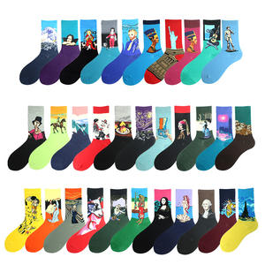 Chaussettes de fantaisie en coton pour équipage en vrac Chaussettes tricotées jacquard colorées pour animaux Chaussettes de déguisement - Product Image 3