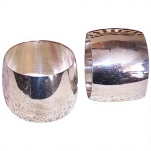 Anillo para Servilletas UCI de Latón Macizo Antiguo, Soporte Redondo de Metal Hecho a Mano, Decorativo, Dorado, Vintage, Pulido, para Vajilla de Restaurante - Product Image 1